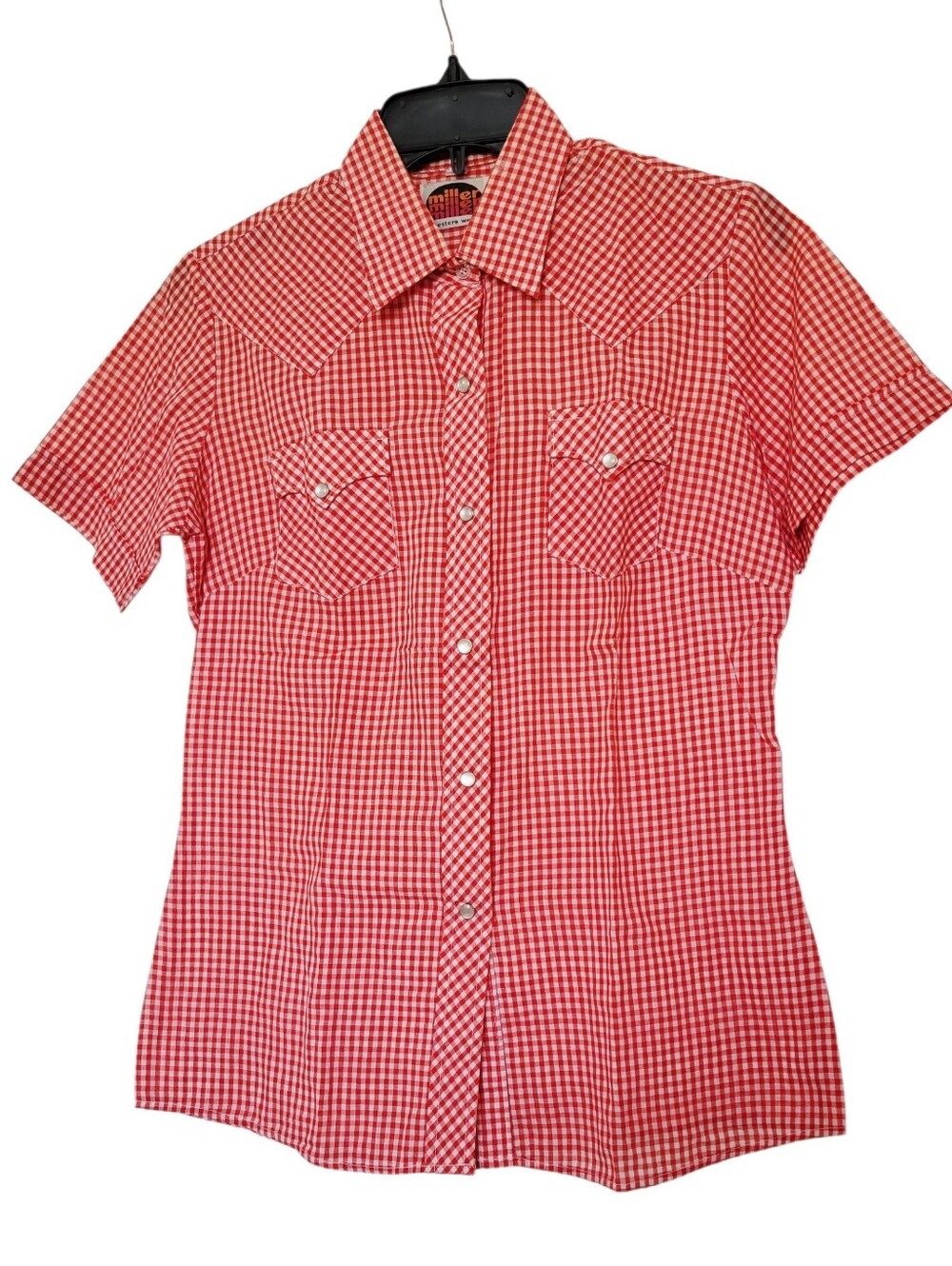 Vintage Miller Miller Miller Western Wear Red Check Snap-Front Shirt